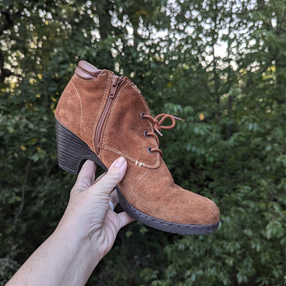 Southwestern Suede Ankle Booties Size 10